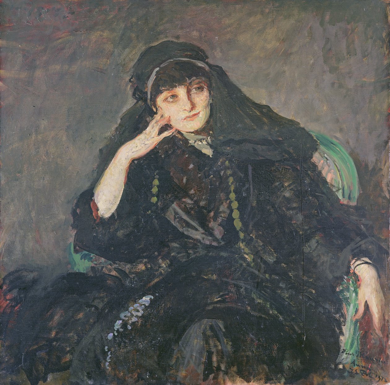 Anna, grevinnan av Noailles, 1912 av Jacques Emile Blanche