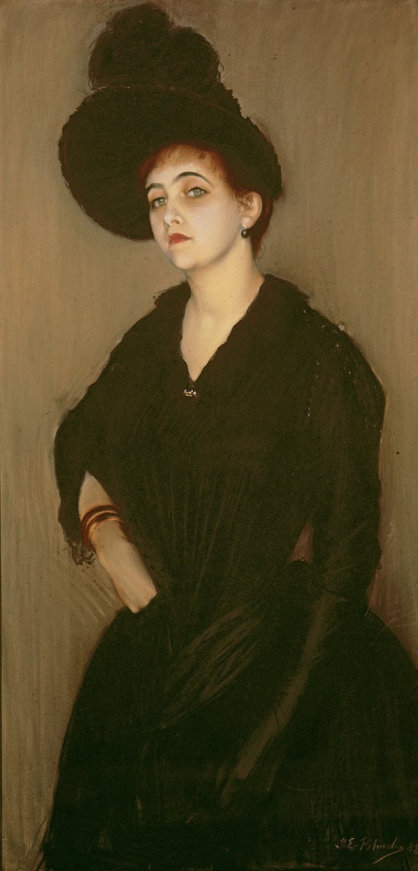 Porträtt av Madame Vasnier, 1888 av Jacques Emile Blanche