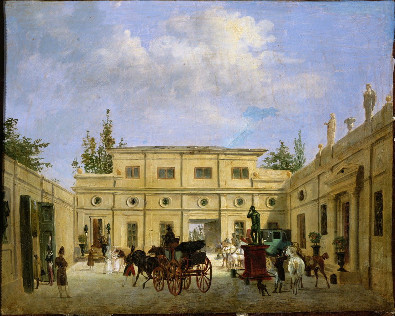 Utsikt över Cite Odiot av Jacques Francois Joseph Swebach