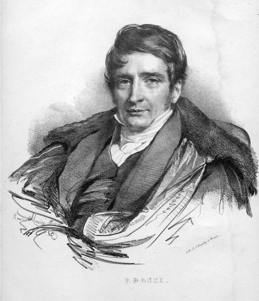 graverat porträtt av Jacques Freydig d Munier Romilly