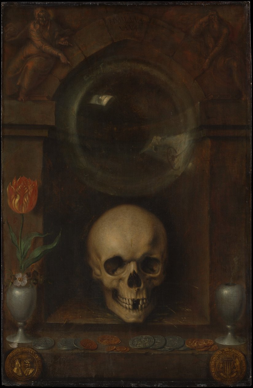 Vanitas stilleben, 1603 av Jacques II de Gheyn