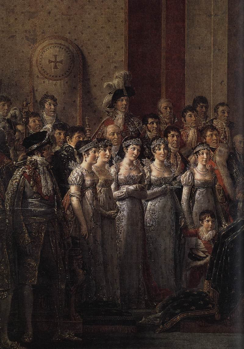 Consecration of the Emperor Napoleon I (detail) av Jacques Louis David