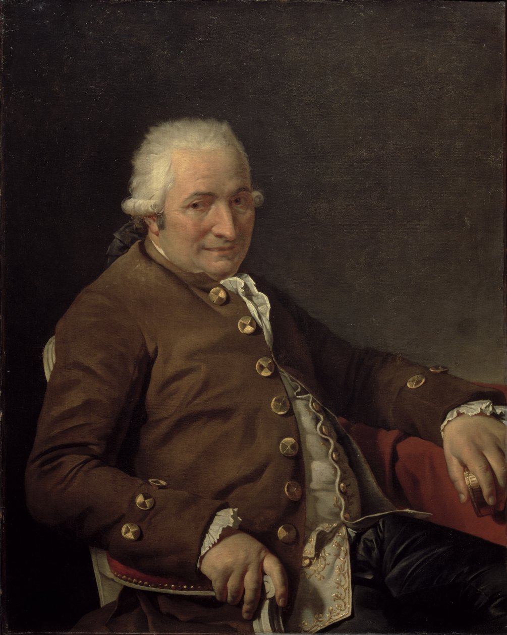 Porträtt av Charles-Pierre Pecoul, 1784 av Jacques Louis David