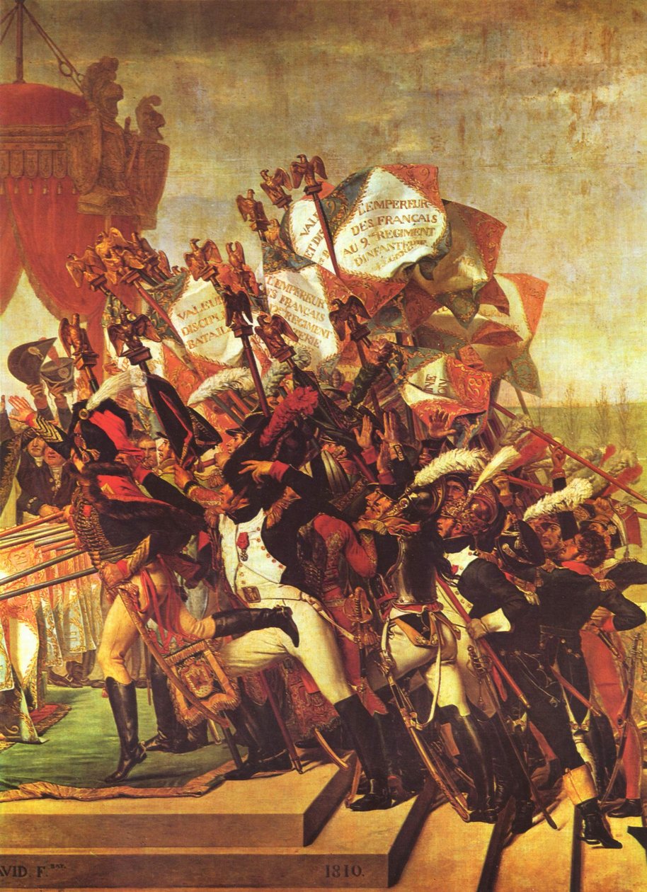 Schwur des Heeres auf den Kaiser av Jacques Louis David