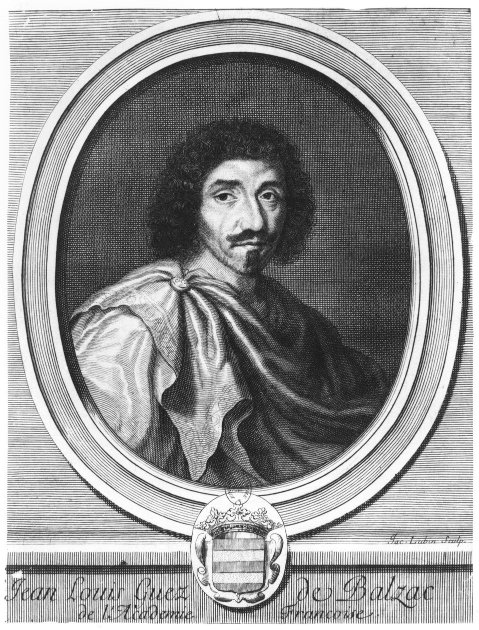 Jean Louis Guez de Balzac (1597-1654) av Jacques Lubin