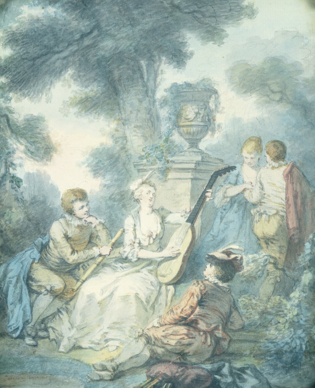 Gitarrspelaren av Jacques Philippe Caresme