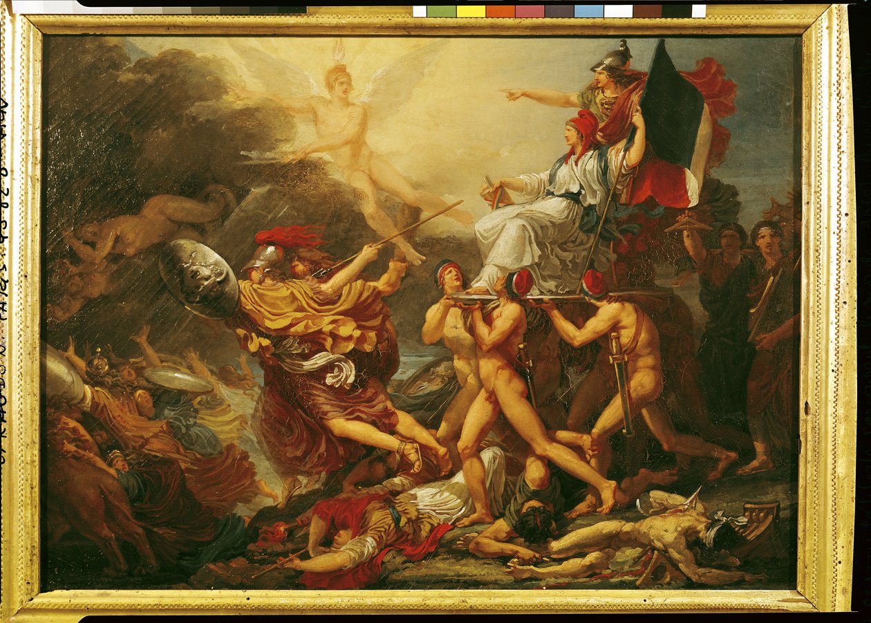 Liberty Traveling the World, 1798 av Jacques Reattu
