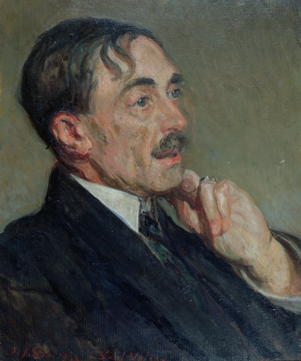 Porträtt av Paul Valery, 1923 av Jacques Emile Blanche