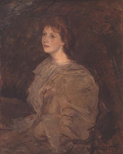 Porträtt av Mabel Beardsley av Jacques Emile Blanche
