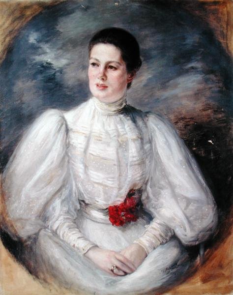 Porträtt av en kvinna av Jacques Emile Blanche