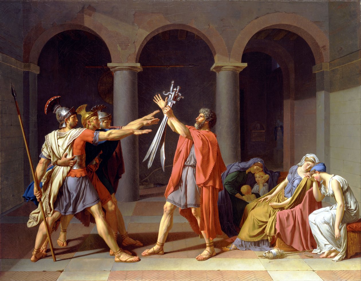 Oath of the Horatii av Jacques Louis David