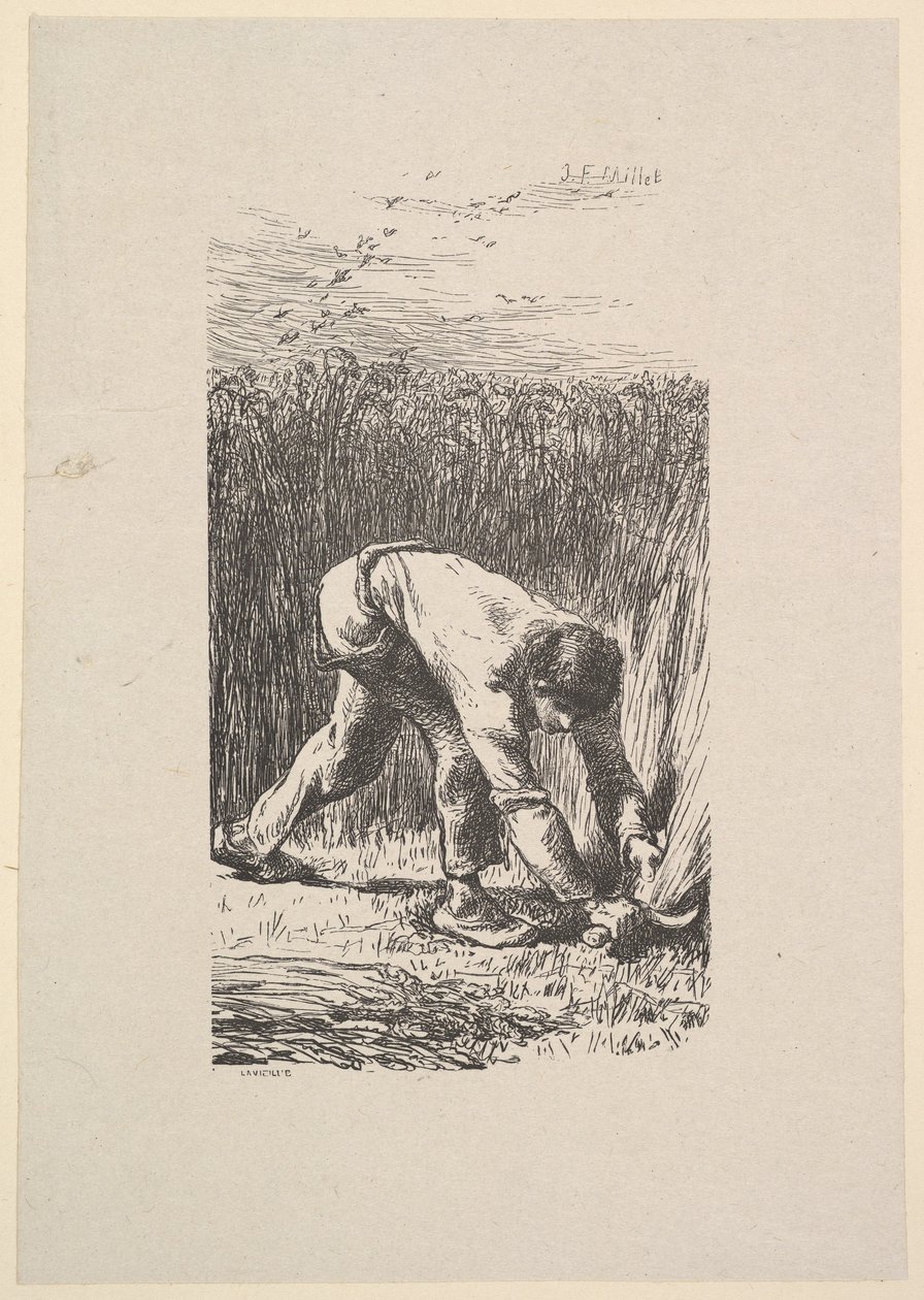 The Reaper, 1853. av Jacques Adrien Lavieille