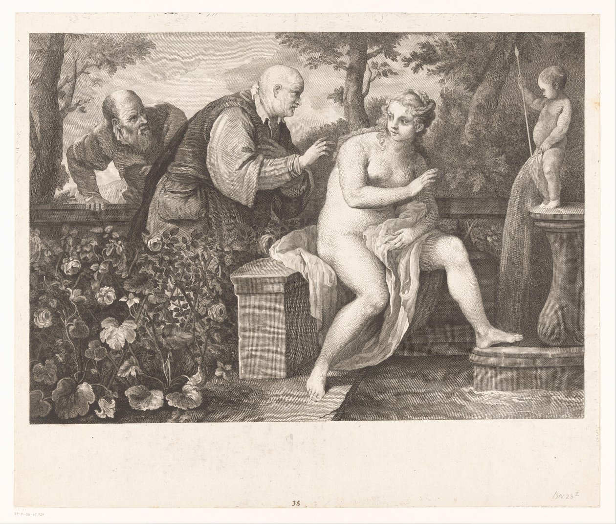 Susanna och de äldre av Jacques Beauvarlet
