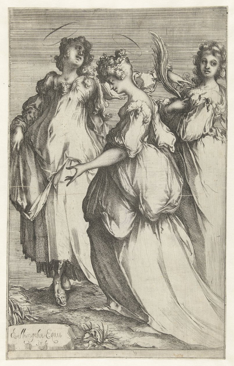 Tre heliga kvinnor av Jacques Bellange