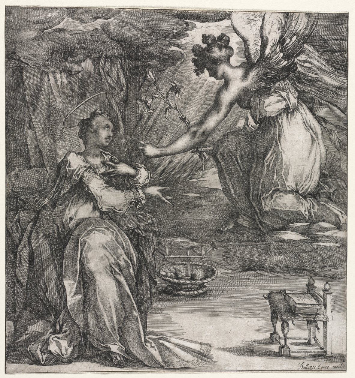 Bebådelsen av Jacques Bellange