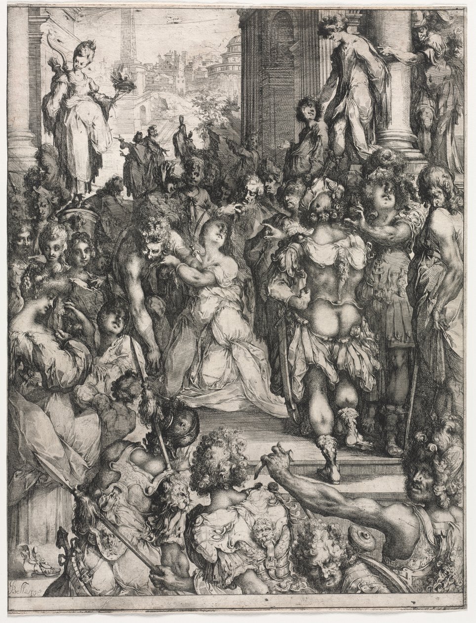Saint Lucys martyrskap av Jacques Bellange