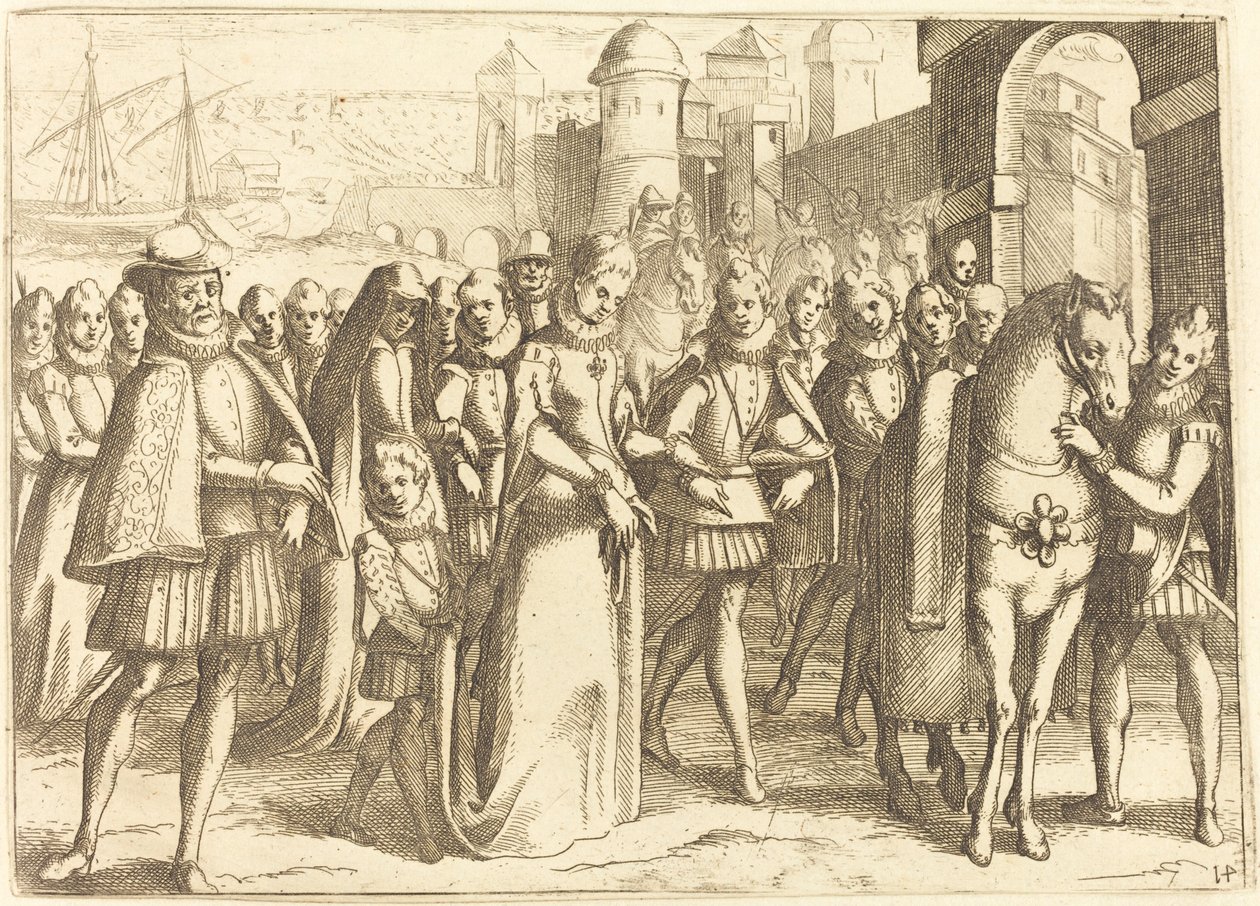 Ankomst till Valencia av Jacques Callot