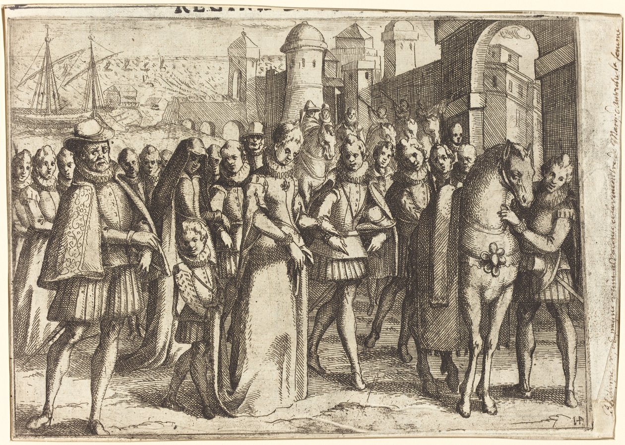 Ankomst till Valencia [recto] av Jacques Callot