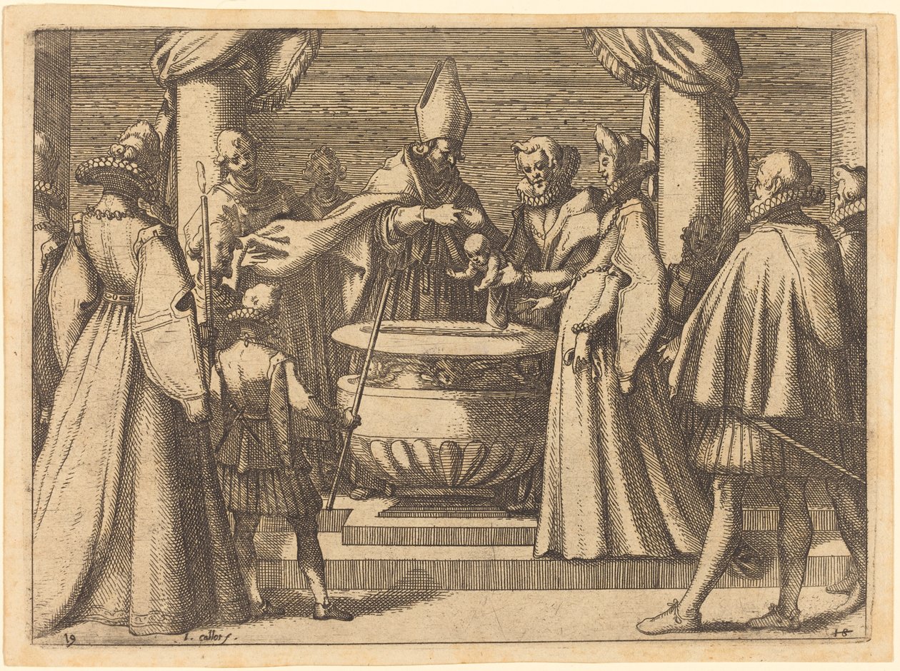 Dop av prinsen av Spanien av Jacques Callot