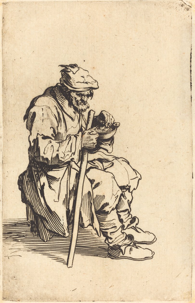 Tiggareätande, c.1622 av Jacques Callot