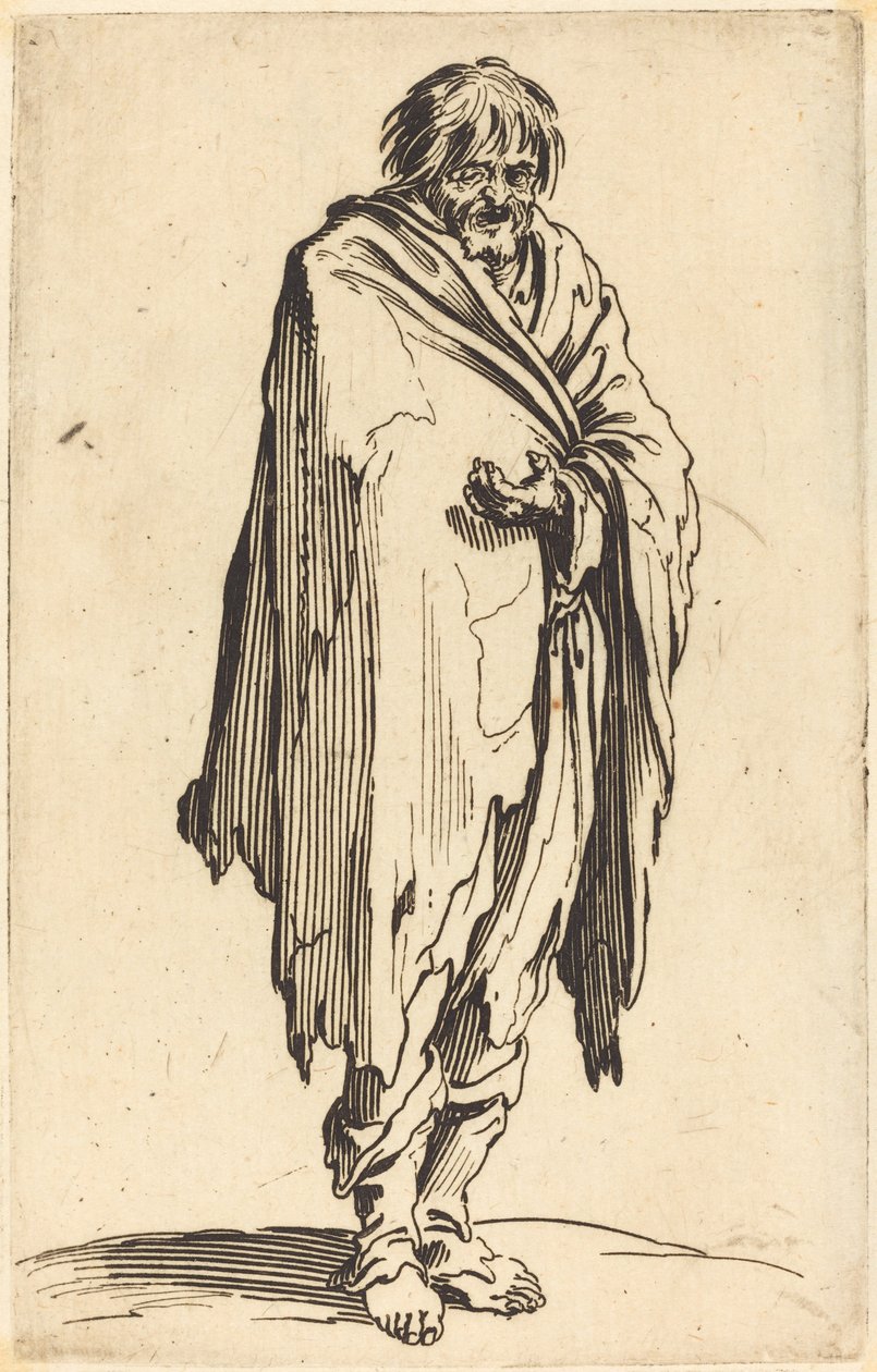 Tiggare med bara huvud och fötter av Jacques Callot