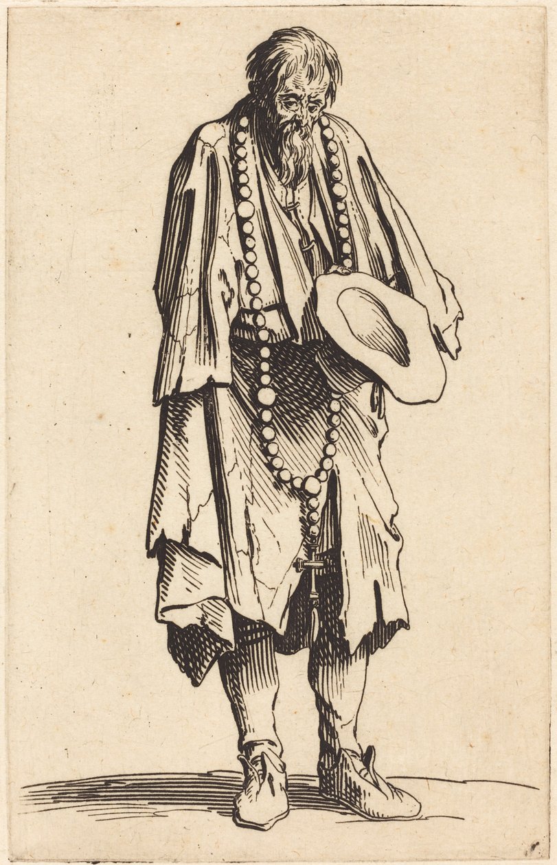 Tiggare med rosenkransen av Jacques Callot