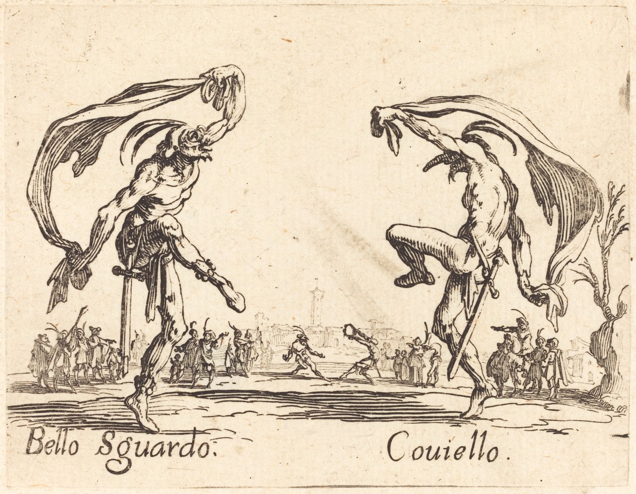 Bello Sguardo och Coviello av Jacques Callot