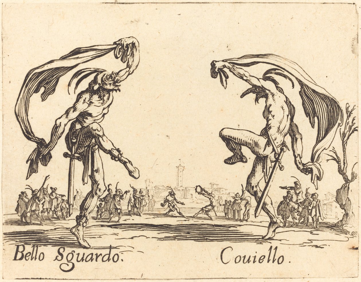 Bello Sguardo och Coviello av Jacques Callot