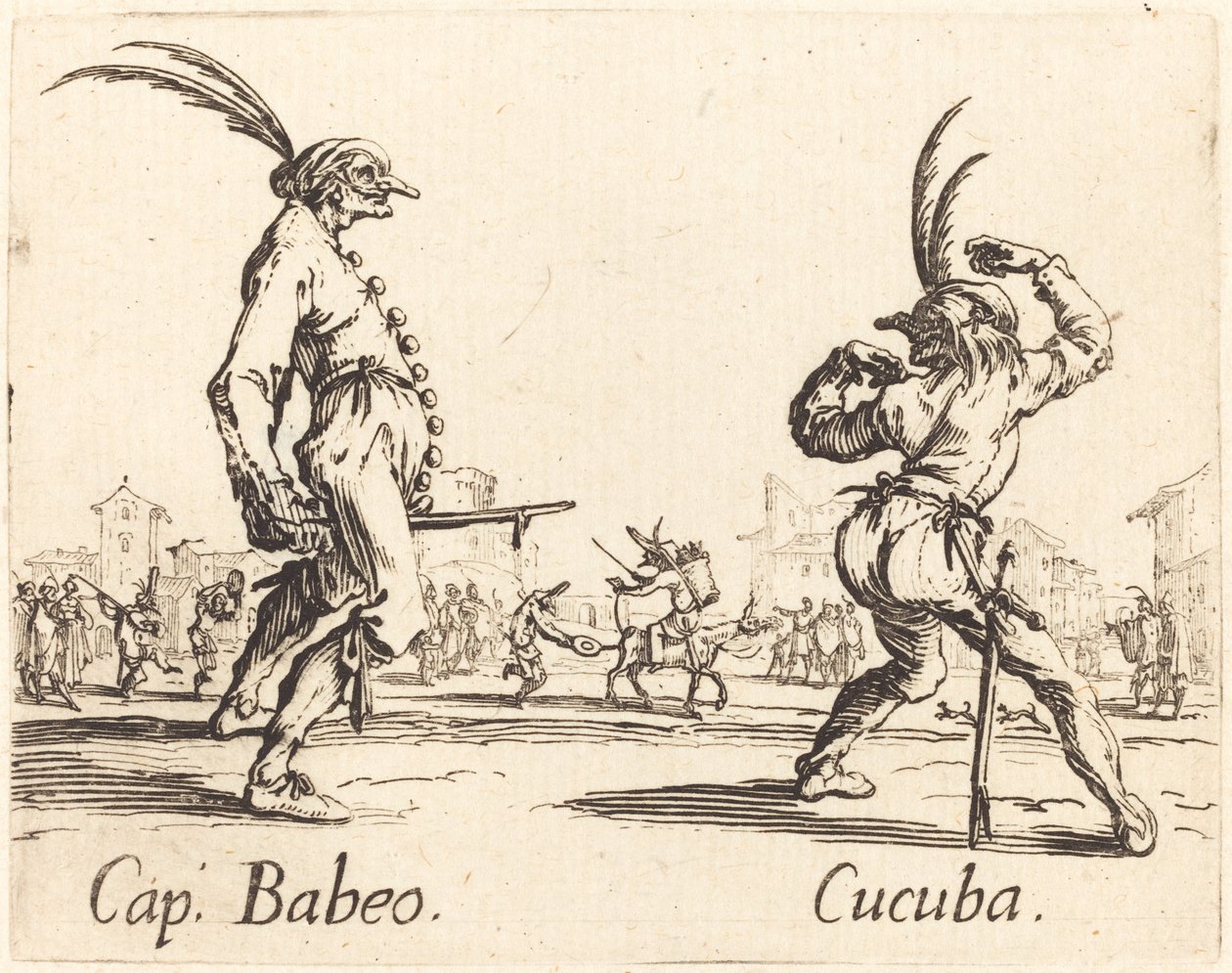 Keps. Babeo och Cucuba, ca. 1622. av Jacques Callot