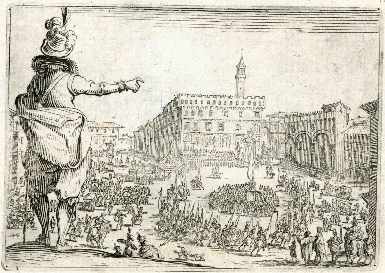 Kapriser av olika figurer av Jacques Callot