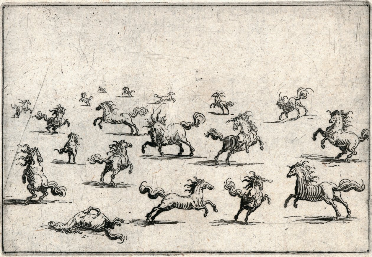 Kapriser av olika figurer av Jacques Callot