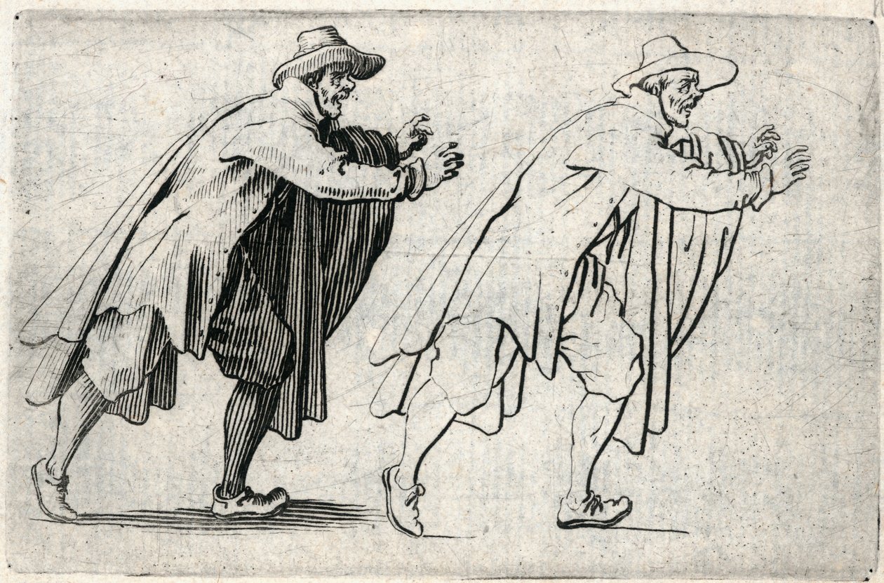 Kapriser av olika figurer av Jacques Callot