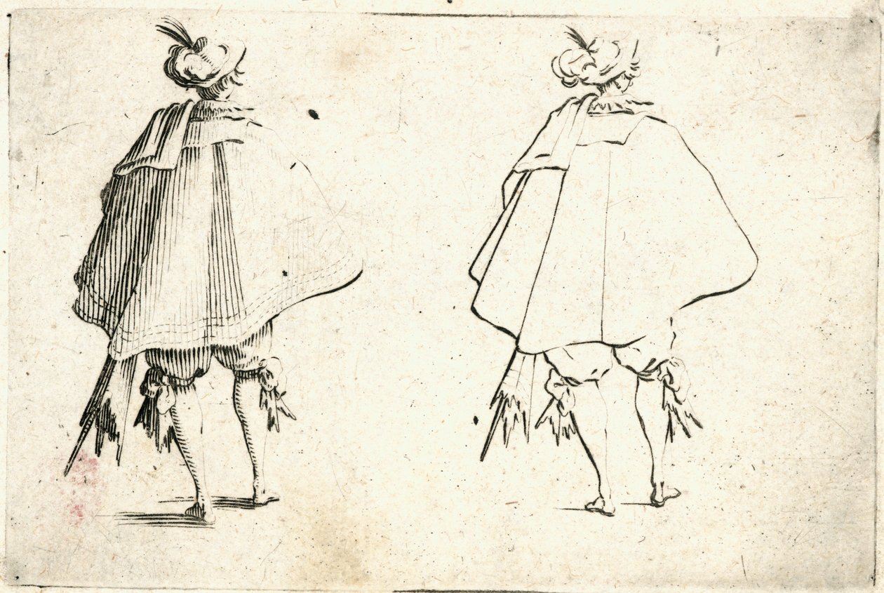 Kapriser av olika figurer av Jacques Callot