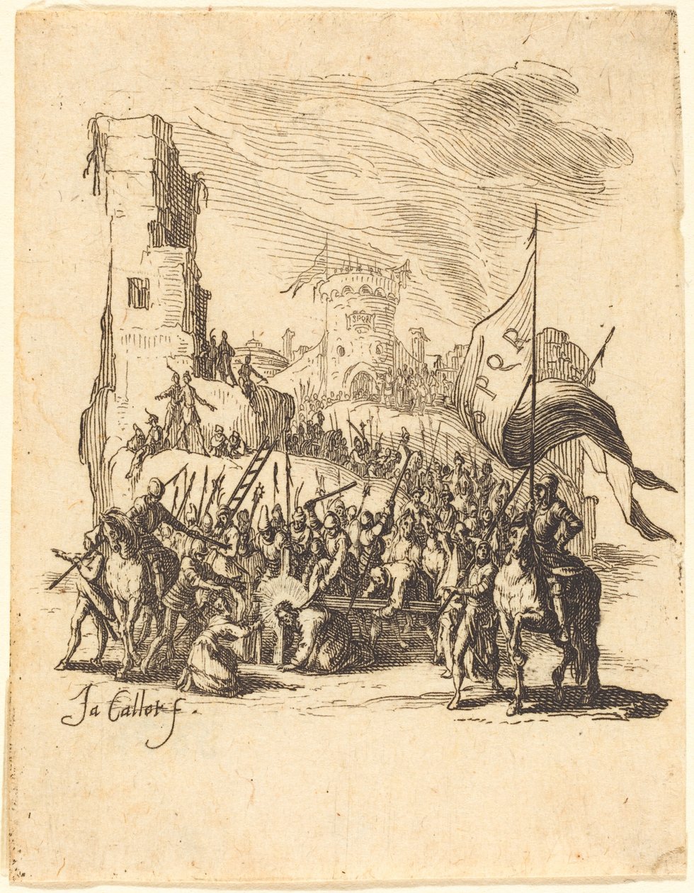 Kristus som bär korset av Jacques Callot