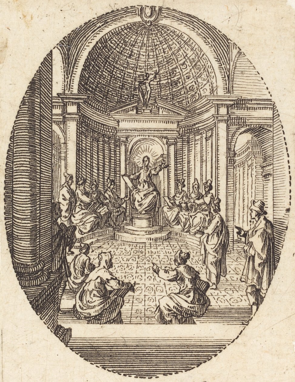 Kristus bland läkarna av Jacques Callot