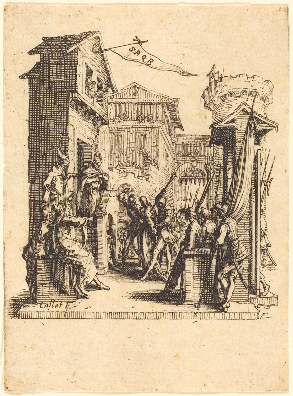 Kristus före Kaifas av Jacques Callot