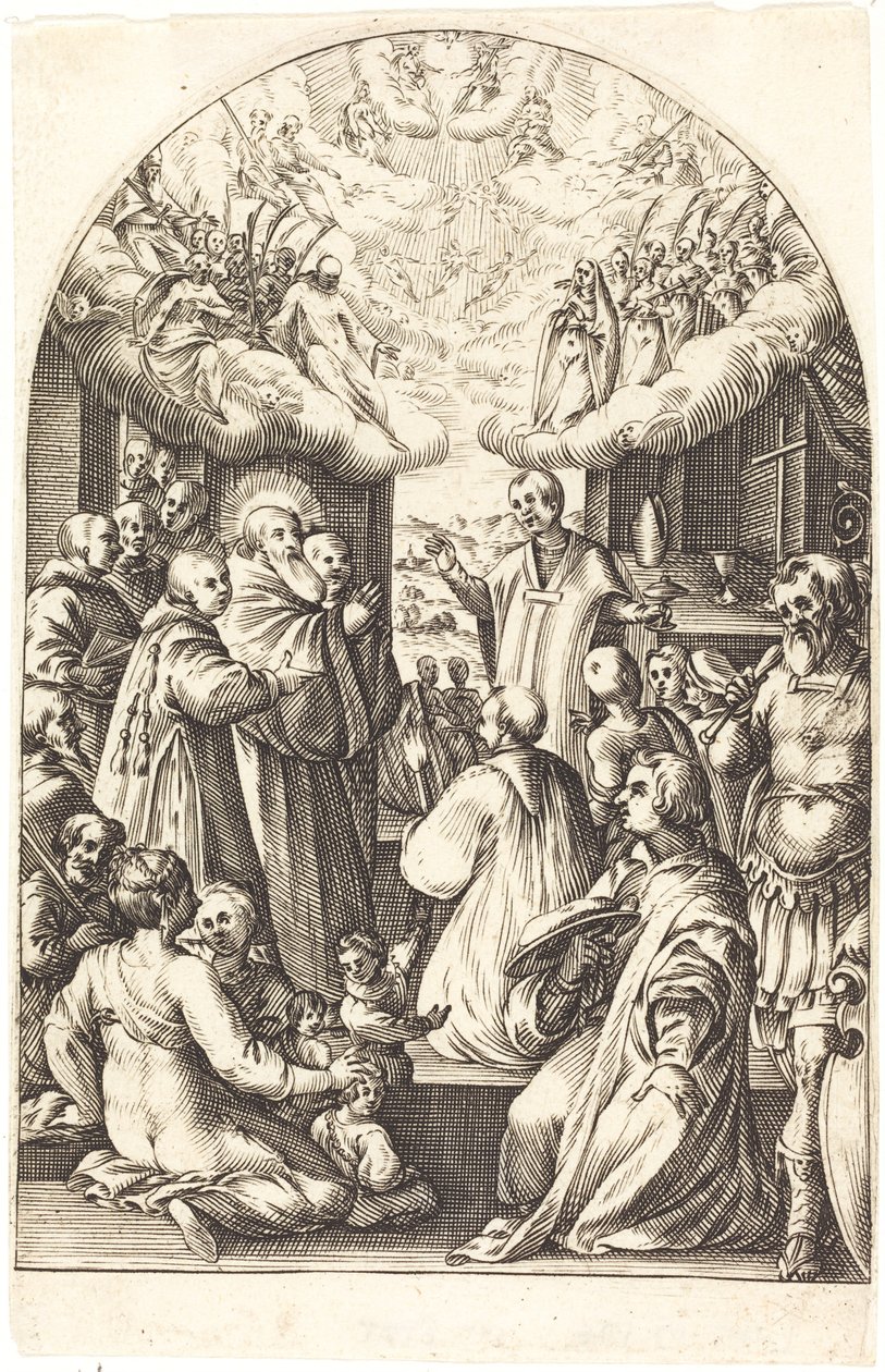 Sankt Benedikts död av Jacques Callot