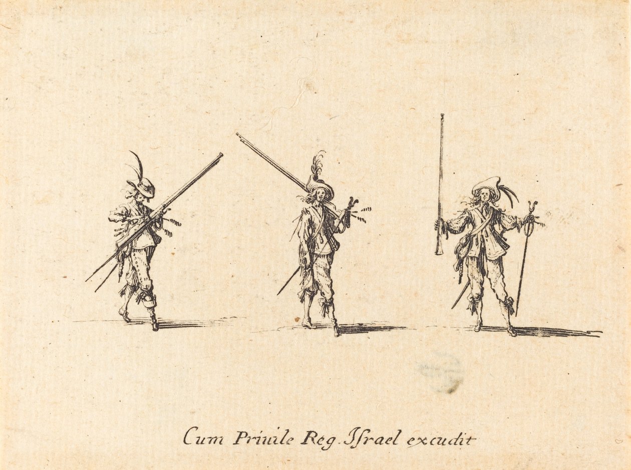 Borra med musköten av Jacques Callot