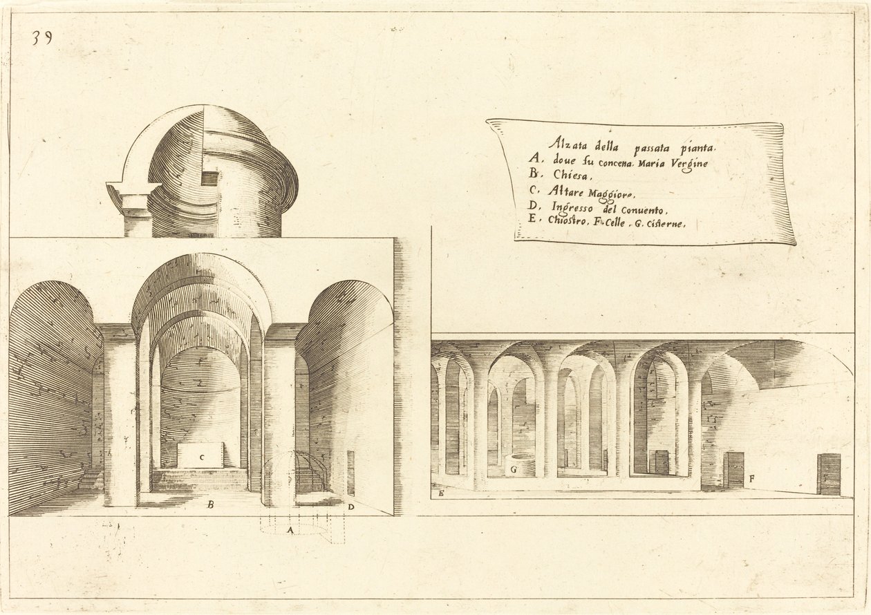 Upphöjning av en kyrka av Jacques Callot