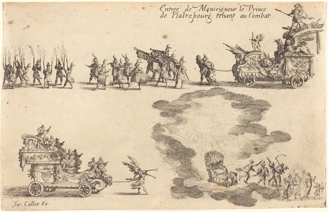 Prinsen av Pfaltzbourgs inträde av Jacques Callot