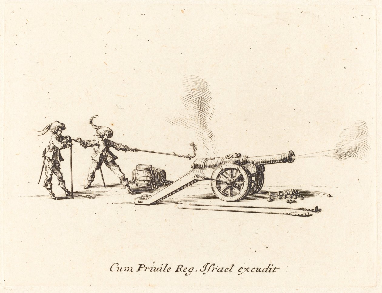 Avfyra kanonen av Jacques Callot