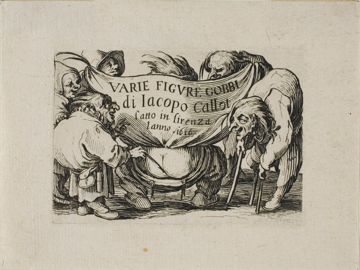 Frontispice, från Varie Figure Gobbi av Jacques Callot
