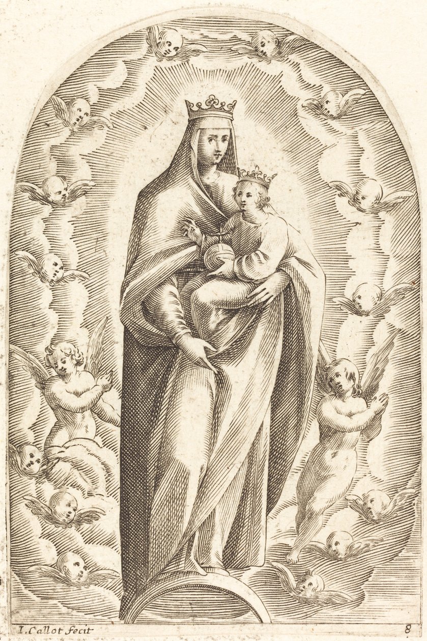 Obefläckad avlelse, 16081611. av Jacques Callot