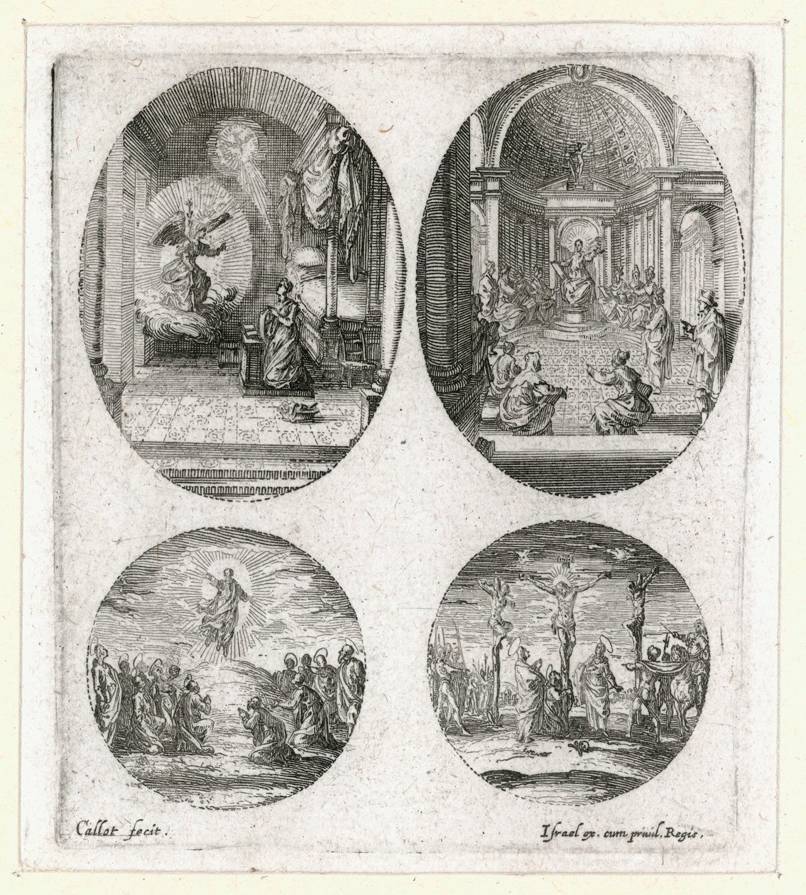 Passionens mirakel ... (gravyr) av Jacques Callot