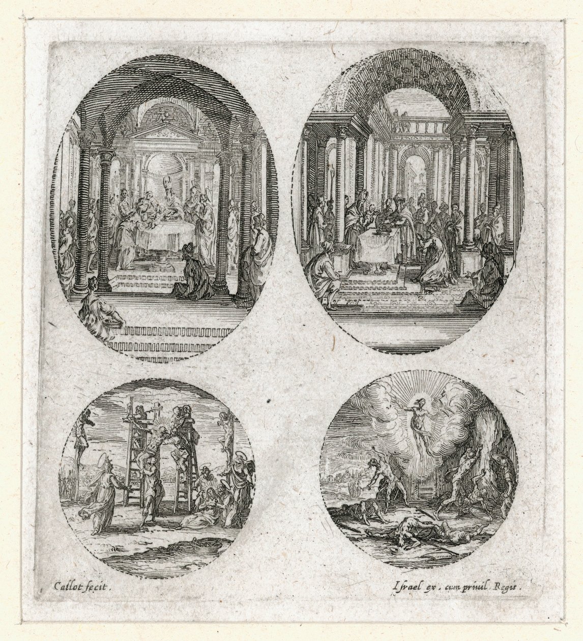 Passionens mirakel ... (gravyr) av Jacques Callot