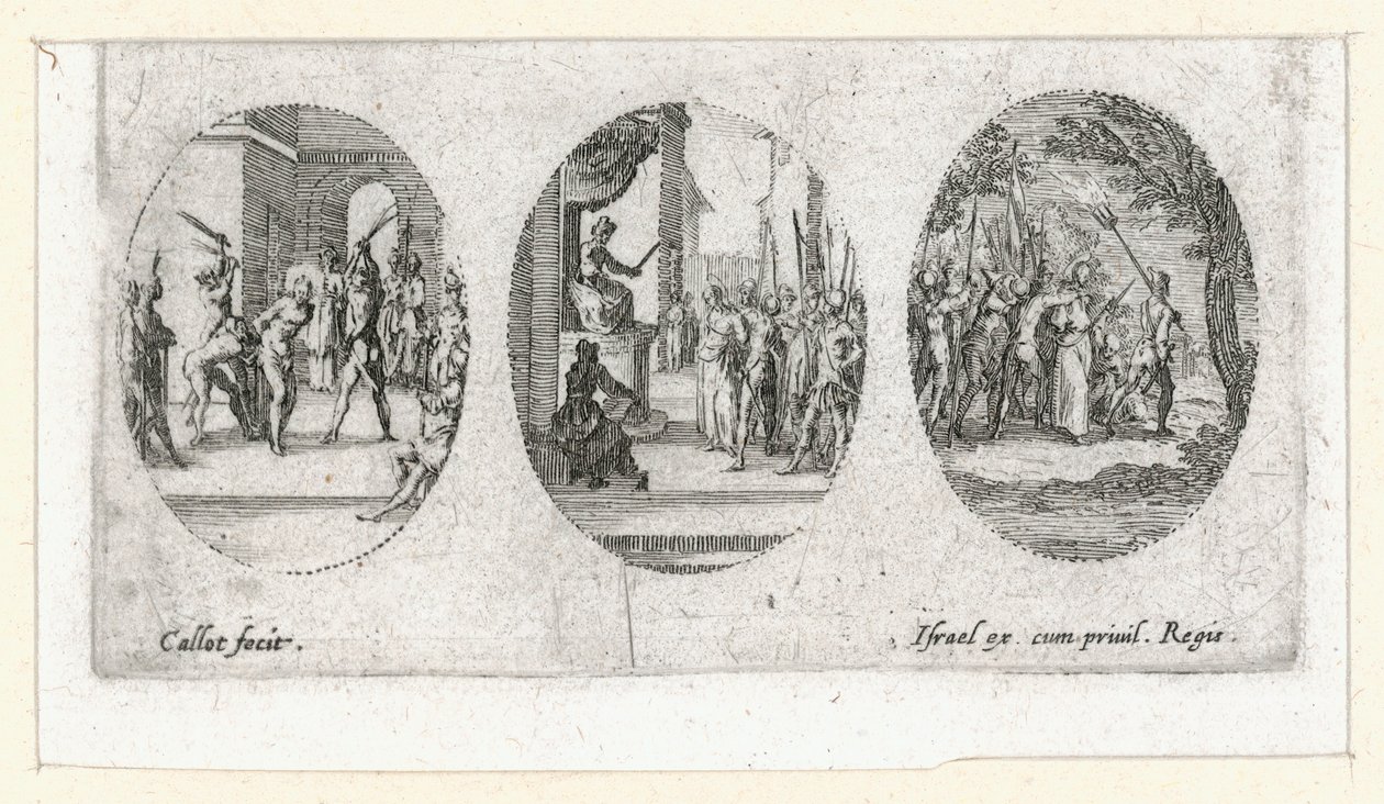 Passionens mirakel ... (gravyr) av Jacques Callot