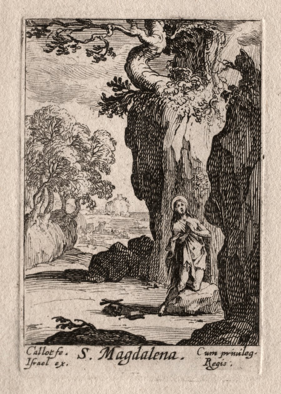 The Penitents: St. Ångerfulla Madeleine av Jacques Callot