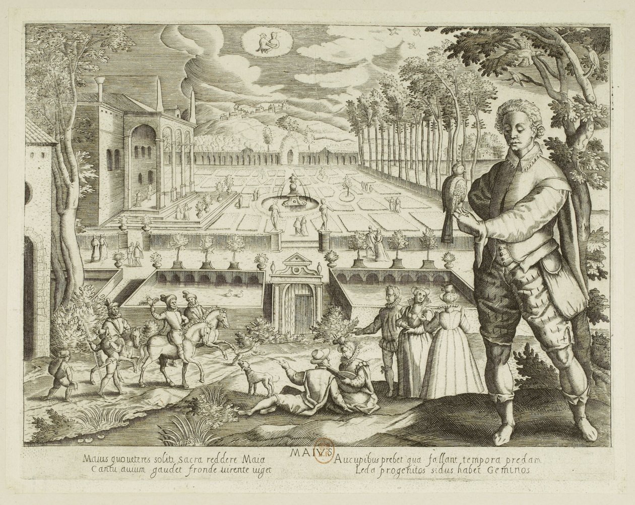 Månad. 5, maj av Jacques Callot