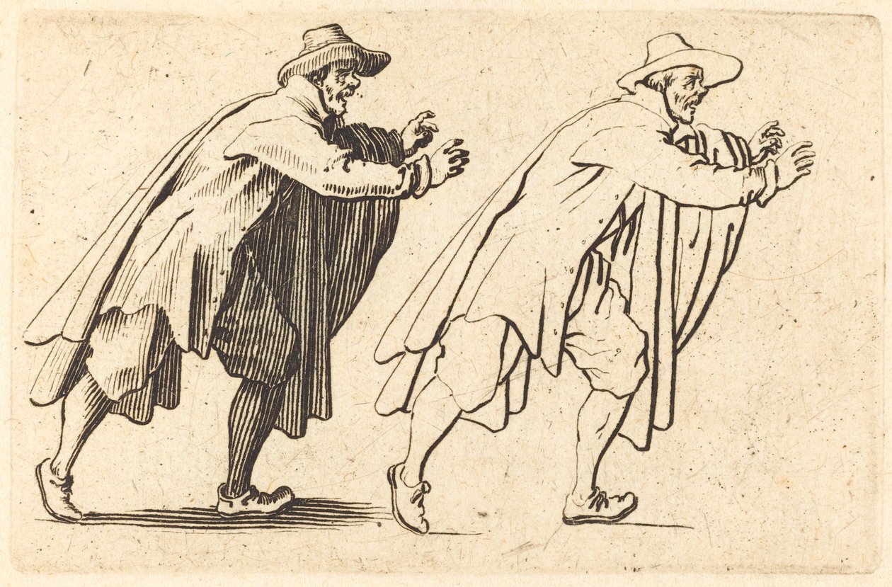 Man som rör sig plötsligt av Jacques Callot