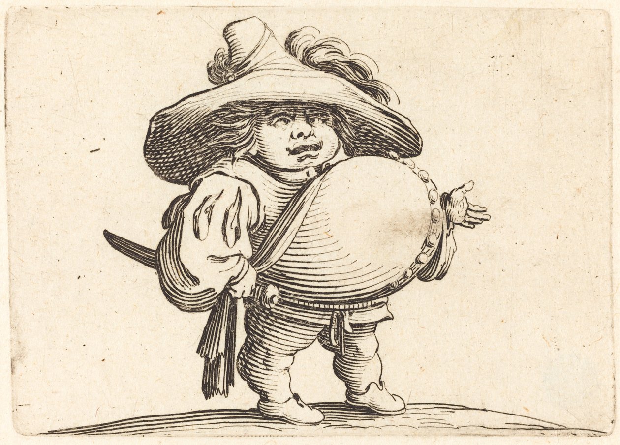 Man med stor mage av Jacques Callot